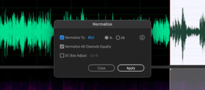 How to Normalize Audio in Adobe Audition - Editino