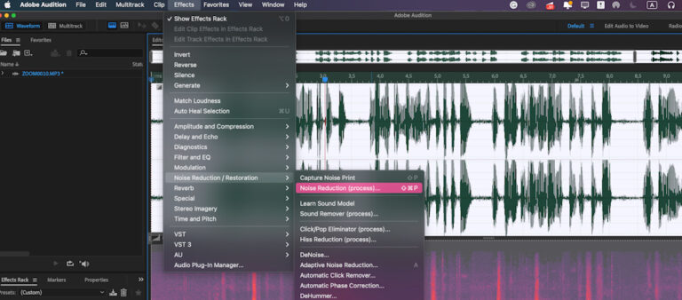 How to Remove Background Noise in Adobe Audition